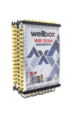 wellbox 10/52 Yüksek Sinyal Toplama Özellikli 52 Daireli Merkezi Uydu Santralı Adaptör Dahil Multiswitch - 1