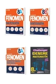 8.Sınıf Fenomen A Geometri Tabanlı Matematik + A Matematik +B Matematik + Challenger Matematik Denem - 1