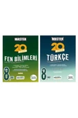 8. Sınıf Master 20 Fen Bilimleri Denemesi + Master 20 Türkçe Denemesi (2 Kitap) - 1