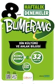 8. Sınıf Bumerang 32 Haftalık Din Kültürü ve Ahlak Bilgisi Denemeleri / 9786257150620 - 1