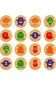 Memory Game Monsters - Ahşap Canavarlar - 2