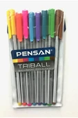 Triball Tükenmez Kalem Renkli 8'li Vakumlu - Pe01003tkrk08 - 1