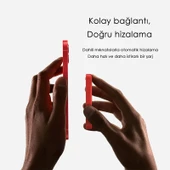 SWORD Magsafe Powerbank 4200mAh 15W Hızlı Şarj İnce ve Hafif iPhone ve Android Uyumlu Beyaz SW-MGSF4 - 2