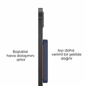 SWORD Magsafe Powerbank 4200mAh 15W Hızlı Şarj İnce ve Hafif iPhone ve Android Uyumlu Siyah SW-MGSF4 - 8