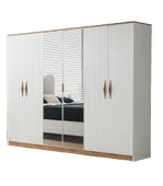 Sierra 6 Kapaklı %100 MDF Gardırop | Ücretsiz Teslimat ve Kurulum - 1