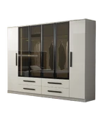 Atlas 6 Kapaklı %100 MDF Gardırop | Ücretsiz Teslimat ve Kurulum - 1