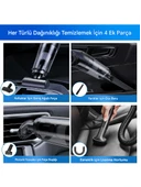 QASUL Taşınabilir Araç Süpürgesi USB Şarjlı Süpürge  Araçlar İçin Ve Ev İçinde Kullanım - 5