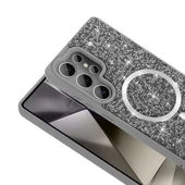 Galaxy S25 Ultra Kılıf Pırlanta Tasarımlı Magsafe Şarj Özellikli Redclick Mozaik Silikon Kapak thumbnail 5