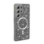 Galaxy S25 Ultra Kılıf Pırlanta Tasarımlı Magsafe Şarj Özellikli Redclick Mozaik Silikon Kapak thumbnail 1