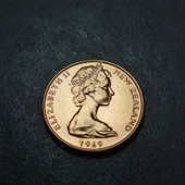Escoines Koleksiyon 399636834cd802ae5e 2cent 1969 Yeni Zelanda Setten Çıkma PROOF eski madeni para - 2