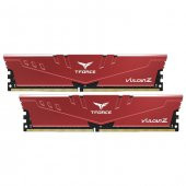 Team T-Force Vulcan Z Red 32GB 2x16GB 3200MHz CL16 DDR4 Gaming Ram (TLZRD432G3200HC16FDC01) - 3