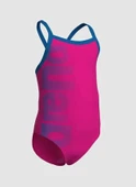 Arena Logo Kids Girl One Piece Kız Çocuk Yüzücü Mayosu Pembe 003605680 - 2
