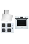 Bosch Beyaz 3 Lü Ankastre Set 302 ( HBF512BW1T - POP7C2P30O - DWK64PJ20T ) - 1