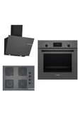 Bosch Ankastre Gri 3 Lü Set 306 (HBF512BH1T-POP7C9P30O-DWK66PJ70T) - 1