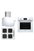 Bosch Beyaz 3 Lü Ankastre Set 279 ( HBF512BW1T - POP6C2P30O - DWK66PJ20T ) - 1