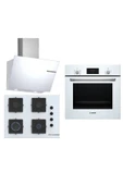 Bosch Ankastre 3 Lü Set 304( HBF512BW1T - POP7C2P30O - DWK66PJ20T ) - 1