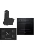Bosch & Ferre Large Sanremo 3 lü Ankastre Set ( HBF512BB1T - SS035 - D086 ) 75 cm Ocak - 1