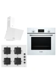 Bosch & Ferre Whiteline 3 lü Ankastre Set ( HBF512BW1T - SS206 - D087 ) - 1
