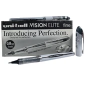 Uni-Ball Roller Kalem Vision Elite Bilye Uç 0.8 Mm Siyah 12'li Paket | Ub-200 - 1