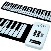 Ayt Magicvoice S3037C Renkli 37 Tuşlu Roll UP Silikon Piyano 80 Cm 3.5 .. Ve Type-c Soketli - 1