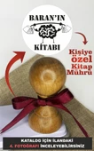 Kişiye Özel Ahşap Kitap Mührü, Kitap Kaşesi, Özel Tasarım Hediye, Hediyelik - 1