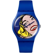 SUOZ352 Swatch Girl By Roy Lichtenstein Unisex Kol Saati - 1