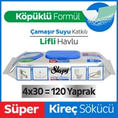 Sleepy Easy Clean Süper Kireç Sökücü Yüzey Temizlik Havlusu&Mendili 4x30 (120 Yaprak) - 1