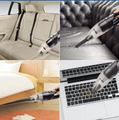 120W Yüksek Güçlü El Süpürgesi USB Kablosuz Şarj Edilebilir  Kablosuz Dip Köşe Araç Süpürgesi - 6