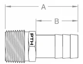 Groco bronz hortum rakoru - 2
