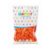 Gemar Doğum Günü Organizasyon Parti Balon - 33 Cm. - Turuncu Renk - 100 Adet thumbnail 3
