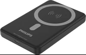 Philips DLP9712C MagSafe İle Uyumlu Powerbank, 10000mAh, Kablosuz Hızlı Şarj, 15W, Li-Po Batarya, Korumalı Şarj, Güçlü Mıknatıs, Type-C, 250gr, Siyah thumbnail 1