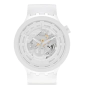 SB03W100 Swatch Big Bold Ceramic C-White Unisex Kol Saati - 1