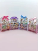 Fiyonk Çantalı Süslü Kız Şeffaf Desenli Bant - Mor thumbnail 5