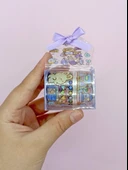 Fiyonk Çantalı Süslü Kız Şeffaf Desenli Bant - Mor thumbnail 2