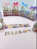 Fiyonk Çantalı Süslü Kız Şeffaf Desenli Bant - Mor thumbnail 3