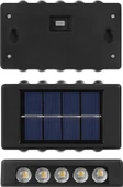 2 Adet Beyaz Işık 10 Ledli  Solar Enerjili Aplik Teras Bahçe Varanda Apliği Beyaz Işık - 6