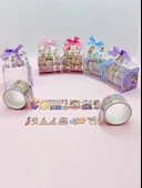 Fiyonk Çantalı Süslü Kız Şeffaf Desenli Bant - Mor thumbnail 4