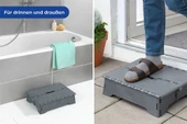 Saban Katlanabilir Kaymaz Tabanlı  Basamak –  Taşıma Saplı, Banyo, Balkon, Küvet ve Veranda için Katlanabilir – 28x40 cm - 4