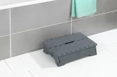 Saban Katlanabilir Kaymaz Tabanlı  Basamak –  Taşıma Saplı, Banyo, Balkon, Küvet ve Veranda için Katlanabilir – 28x40 cm - 2