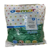 Gemar Parti Doğum Günü Organizasyon Balon - 28 Cm. - Aquamarine Green / Deniz Yeşili - 100 Adet thumbnail 1