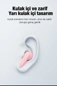 Pro 6plus Slikonsuz Kablosuz Bluetooth Kulaklık Pembe - 4