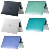 Macbook Air M1 Kılıf 13inç Simli Kristal Parlak (TouchID'li M1 Air) A2337 A2179 A1932 ile Uyumlu - 6