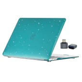 Macbook Air M1 Kılıf 13inç Simli Kristal Parlak (TouchID'li M1 Air) A2337 A2179 A1932 ile Uyumlu - 4
