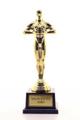 Yılın En İyi Aşk Eşe Sevgiliye Anneye Babaya Yılın En İyi Aşkı Oscarı Ödülü Hediye Büyük Boy - 1