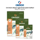 Canson CA Grain Albüm Light Grain Spiralli 180g 30 Yaprak thumbnail 1
