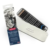Derwent Watersoluble Sketching Suda Çözünebilen 6lı Kalem Seti Metal Kutu - 1