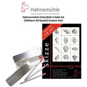 Hahnemühle Eskiz Blok 2 Adet A4 100 Yaprak 150g + Kalem Seti - 1