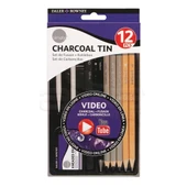 Daler Rowney Simply Charcoal Tin 12li Set thumbnail 1