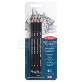 Derwent Sketching Eskiz Kalemi Soft 4lü Set 39003 - 1