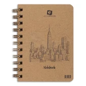 Alex Schoeller Spiralli Sert Kapak Kareli Defter 70g 80 Yaprak thumbnail 2